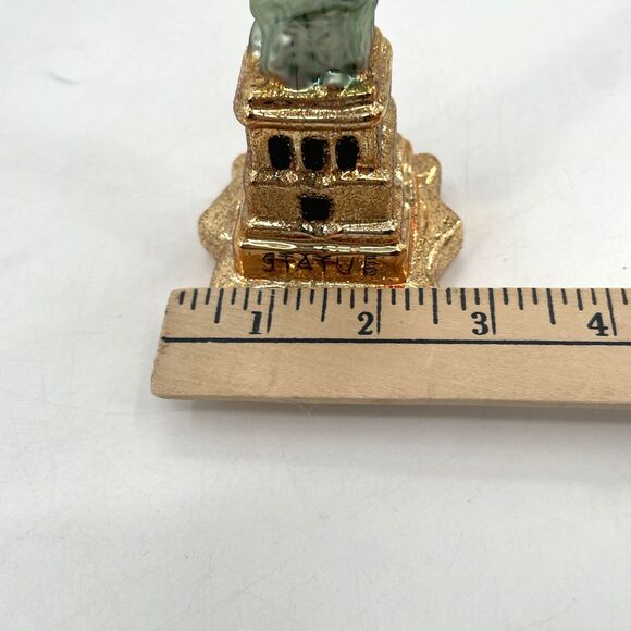 Landmark Creations Statue of Liberty NYC Glass Ornament Hand Painted '98 Box Tag - Picture 14 of 14